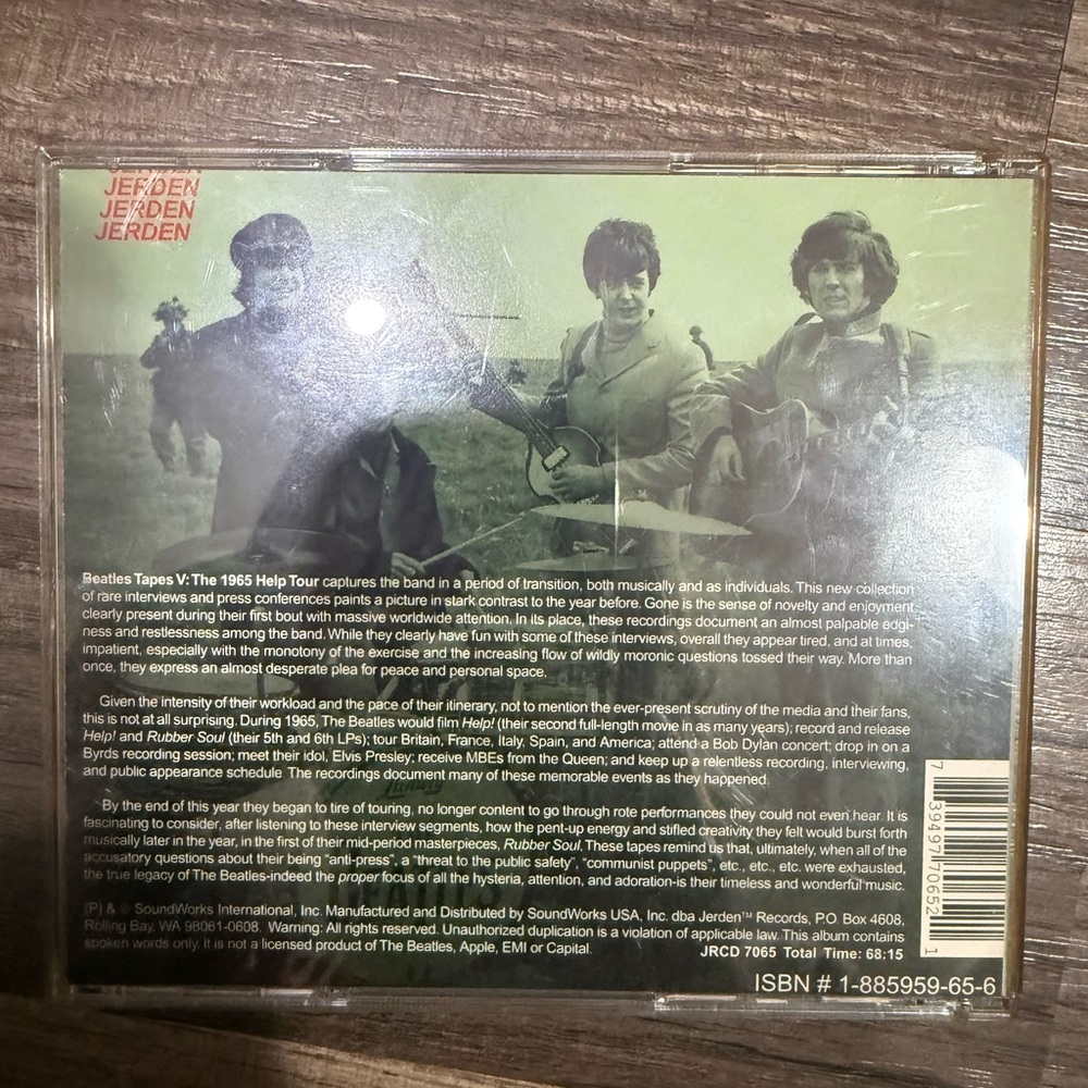 Beatles Tapes V: The 1965 Help Tour CD - Picture 2 of 5